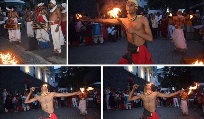 view of some local rituals in Sri Lanka