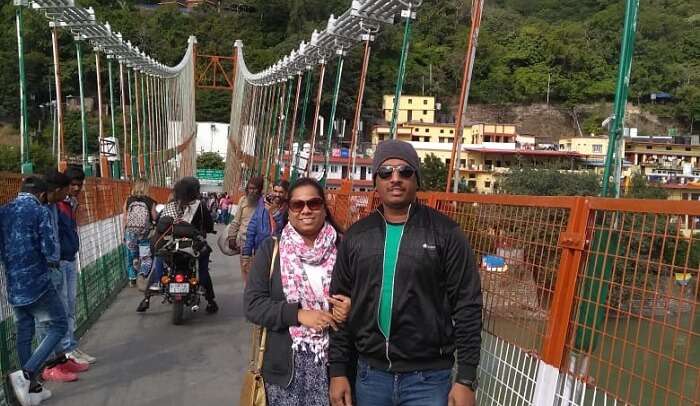 on lakshman jhula in rishikesh