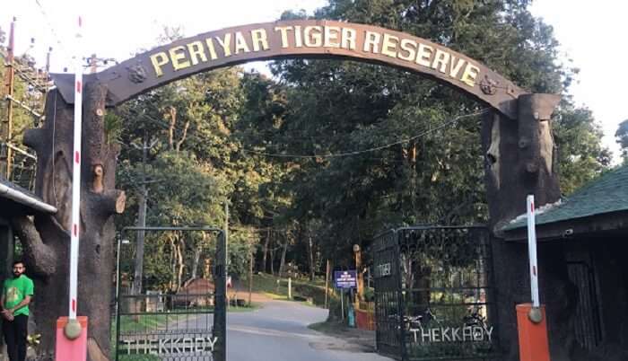 entry to the Periyar tiger reserve