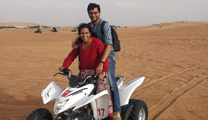 enjoyd the ride in dessert safari