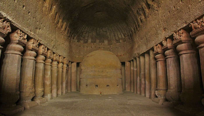 Kanheri Caves is one of the historical places to visit in Mumbai 