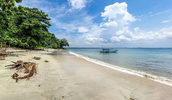 gorgeous white sand beach