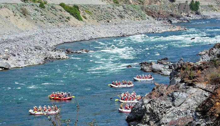 Rafting in Crystal Clear Water