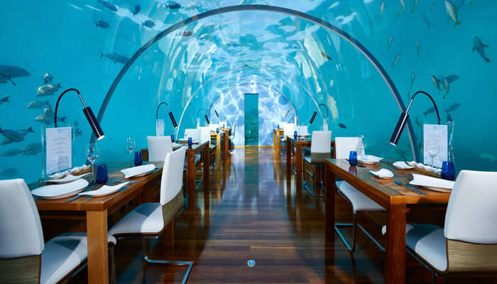 undersea restaurant in maldives