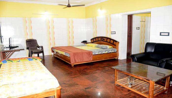 well-furnished and spacious rooms