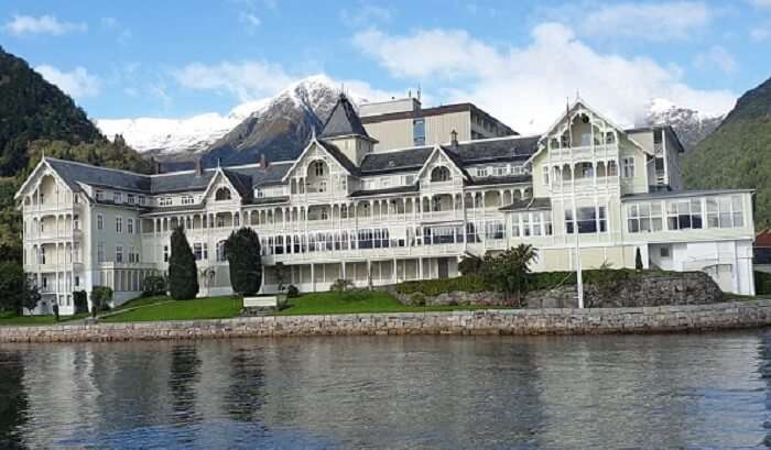 Village Balestrand along the fjords_Norway