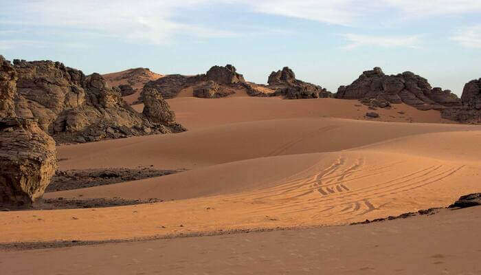 sublime and surreal view of the dessert