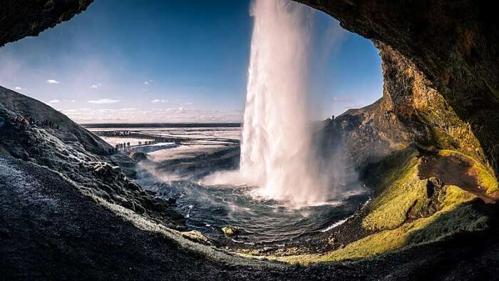 waterfall in iceland