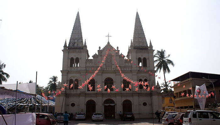 Gothic architectural style of church