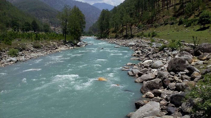 River Flowing in a Valley