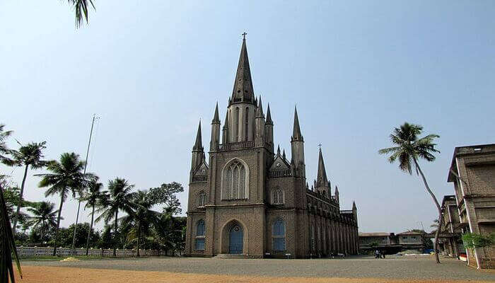 the beautiful architecture of the church