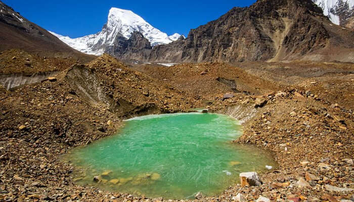 Satopanth Lake in Summers