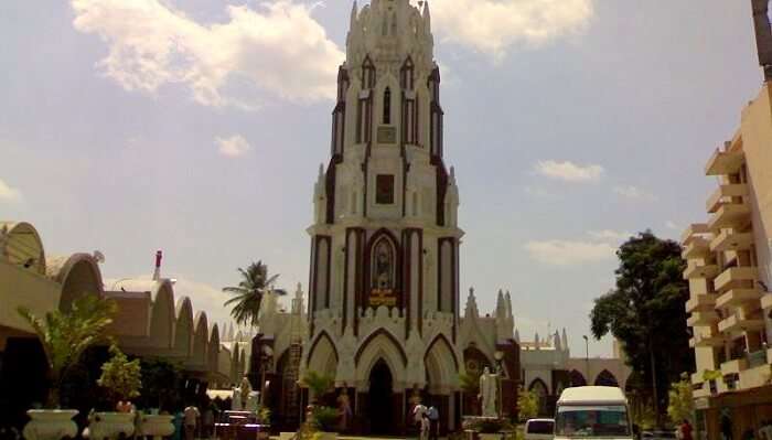 Indulge in some solace at St. Mary's Basilica which is a holy place to visit in Bangalore