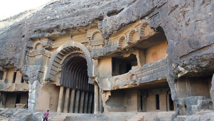 Bhaja Caves is among the popular weekend getaways near Pune