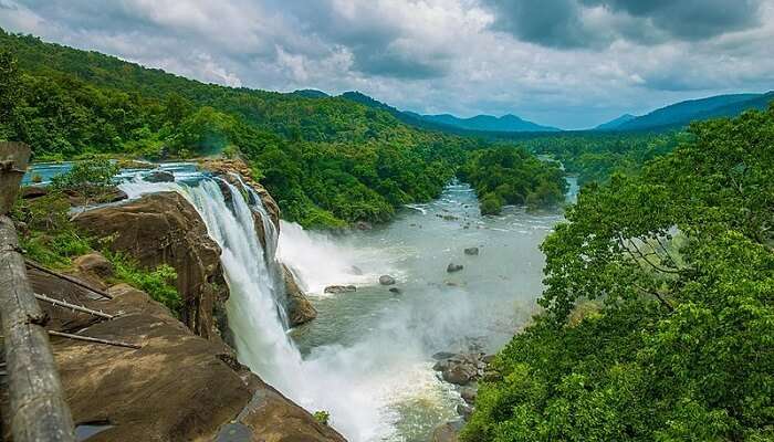 Athirapally_Falls,  is one of the Honeymoon Places In Kerala