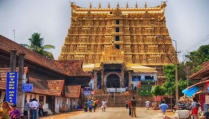 Sree Padmanabhaswamy Temple near one of the airports in Kerala