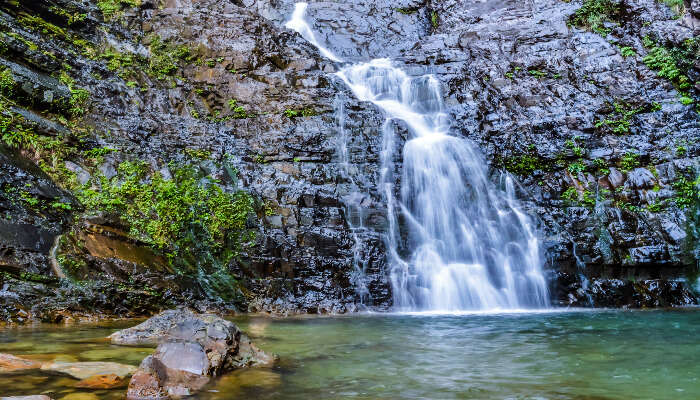 A mesmerising view of the waterfall to visit in langkawi