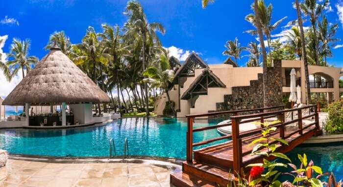 shallow lagoon and vibrant coral reefs