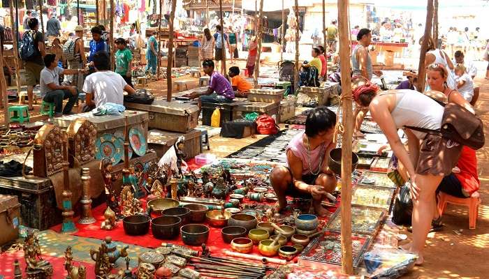 Anjuna Flea Market is one of the best shopping market in Goa