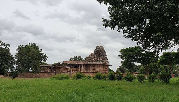 View of a temple in the morning