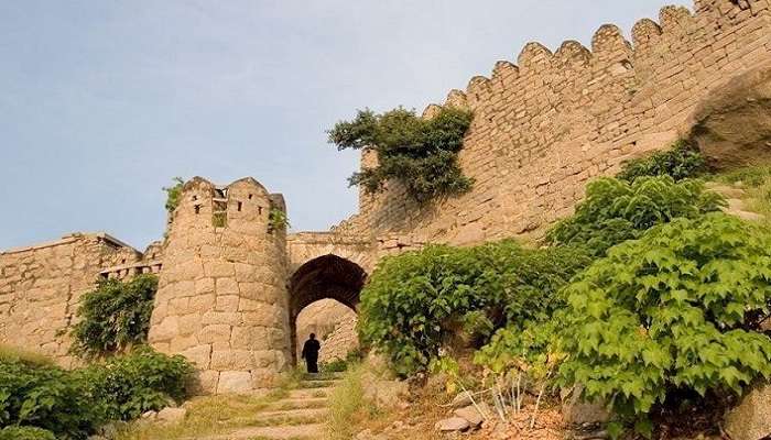 The scenic vista of Bhongir Fort in Hyderabad.