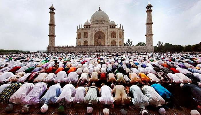 Namaz offering on Eid Ul Fitr