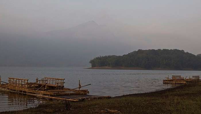 Bamboo rafting in the Periyar River