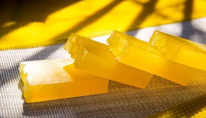 Handmade soaps in Thekkady.