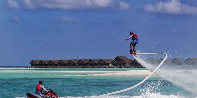 water sports view in Maldives in February 