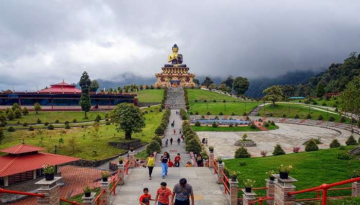 The awe inspiring Buddha statue at the Ravangla Buddha Park