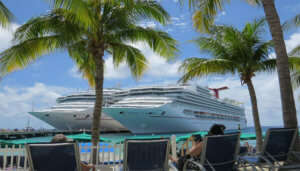 Cruise ship in Maldives