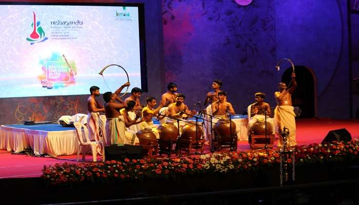 A variety of performances of Panchavadyam