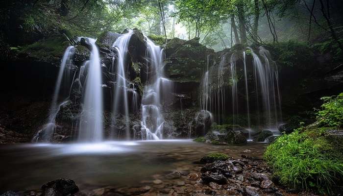 A stunning view of Karmalya Waterfalls in Goa