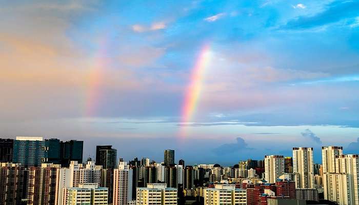 Singapore has pleasant weather conditions in April.