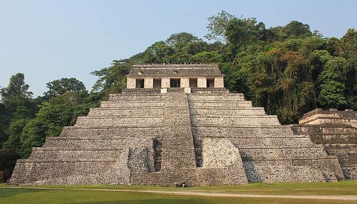 view of Temples of the Insceiptions- Mayan Temples