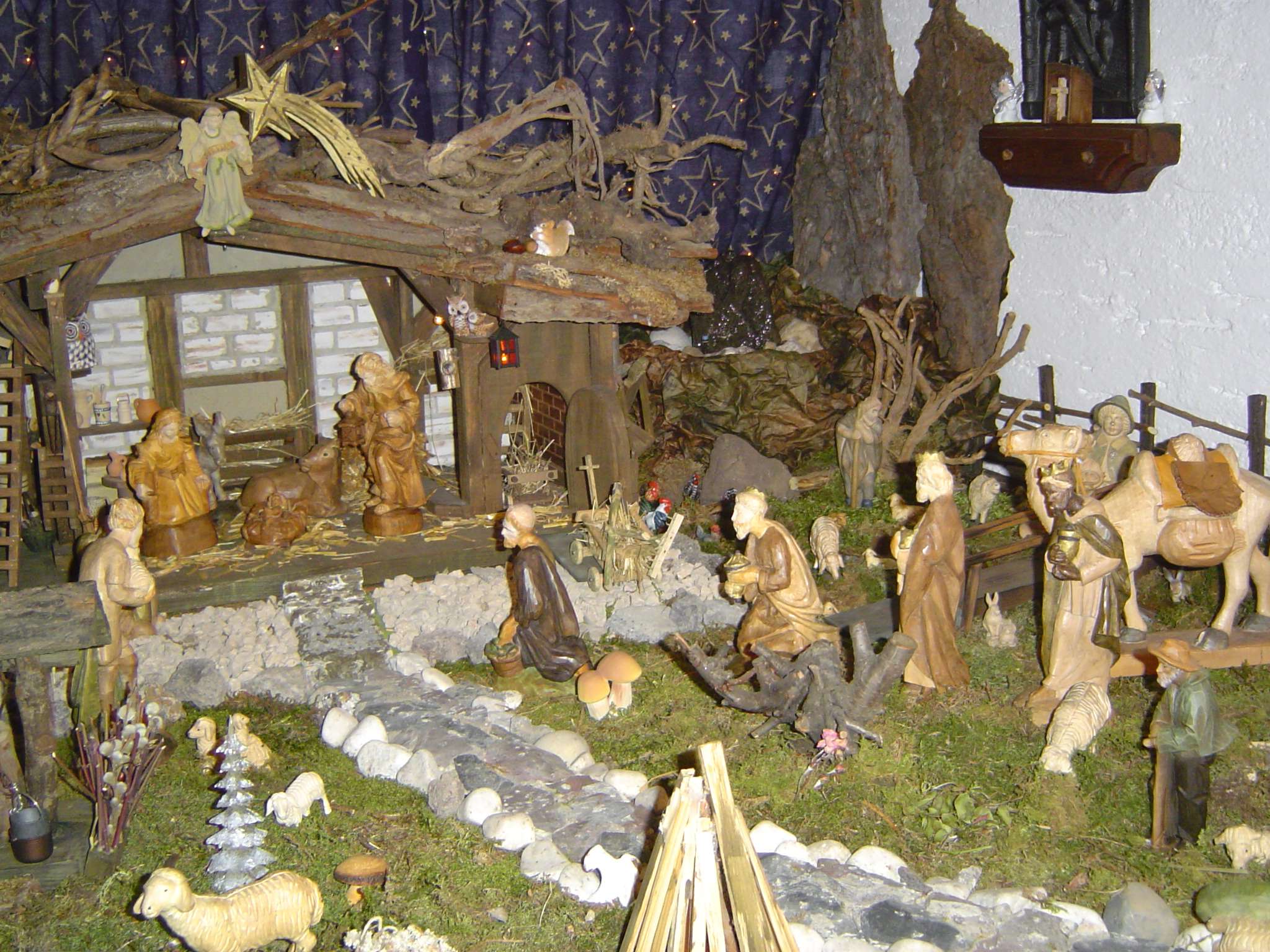 A crib showcased in Goa on the Christmas eve