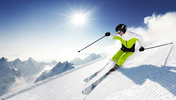 Skiing - one of the best things to do for Christmas in Greece