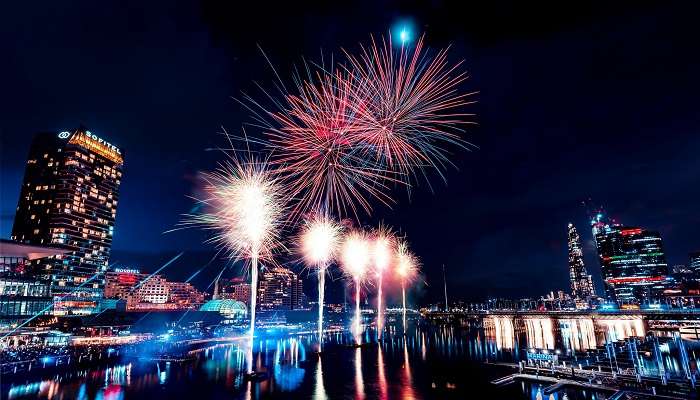 fireworks at Sydney Harbour