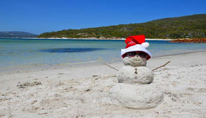 Christmas at beach