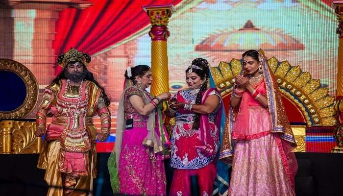 Ramleela event organized by  Luv Kush Ram Lila Committee