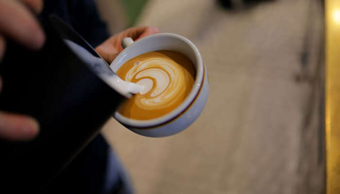 coffee served in cafes