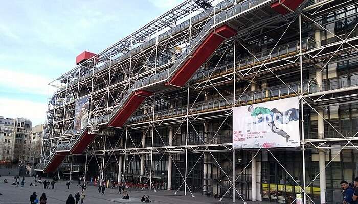 building made with glass and metal in Paris