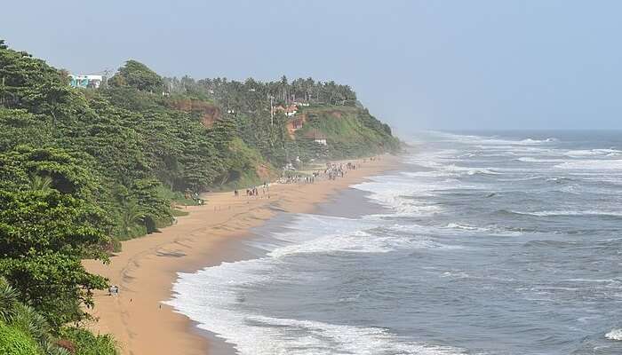 Varkala Cliff in Kerala