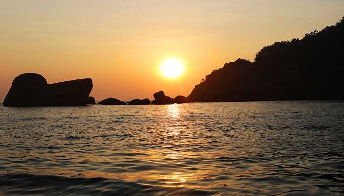 Anjuna Beach, one of the places to visit in Goa