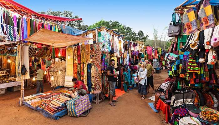 Anjuna Flea Market, one of the places to visit in Goa