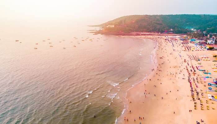 Baga Beach, one of the famous places in Goa