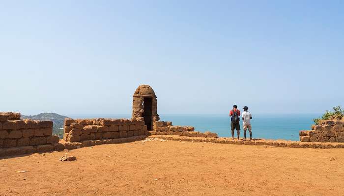 View from Chapora fort, one of the places to visit in Goa