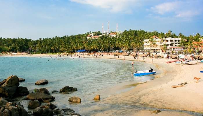 Beach side view at one of the best places to visit in Kerala