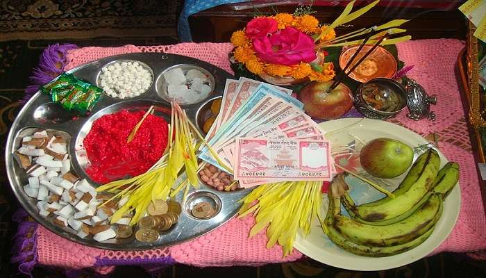 Thali for Dashain 