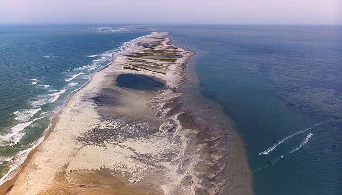 The Adam’s Bridge, or Rama Setu, in Rameshwaram